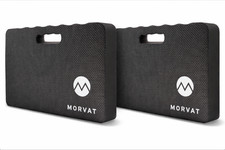 Morvat EVA Foam Kneeling Pad 2-Pack – Black Garden Kneeler, Yoga, Exercise.