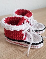 Babyschuhe Chucks Rüschen Gestrickt/gehäkelt 10 cm 