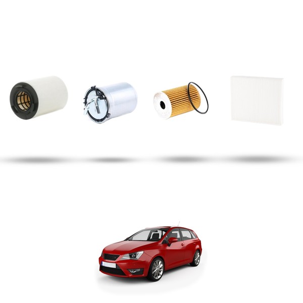 Hoffcar Wartungs-Kit 4 Filter FüR Seat Ibiza IV 1.2 TDI 55Kw Ab 2010-image