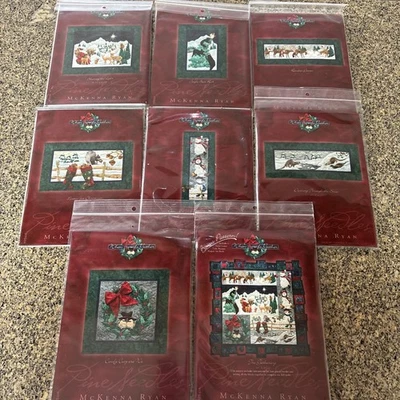 8 McKenna Ryan Applique Quilt Pattern - WHEN FRIENDS GATHER Complete Set Xmas - Image 1 of 4