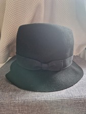 M&S Marks & Spencer Collezione Black Floppy Hat Ladies Womens Medium Head Size