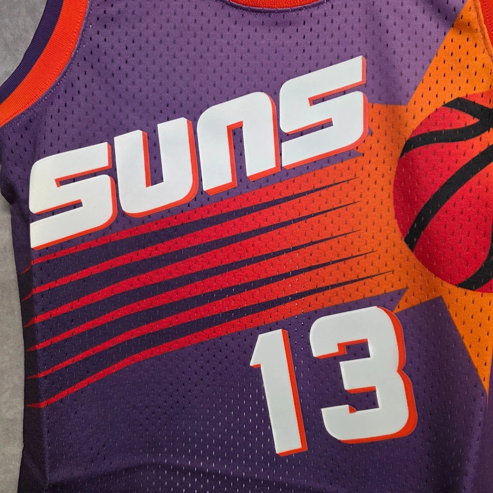 Nueva camiseta Mitchell & Ness HWC NBA Phoenix Suns Steve Nash 13 Swingman para mujer M Foto 2 de 4