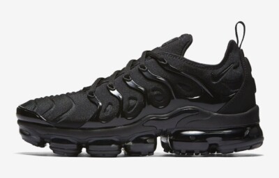 DS New Nike Air Vapormax TN Plus Triple Black comfortable men's shoes