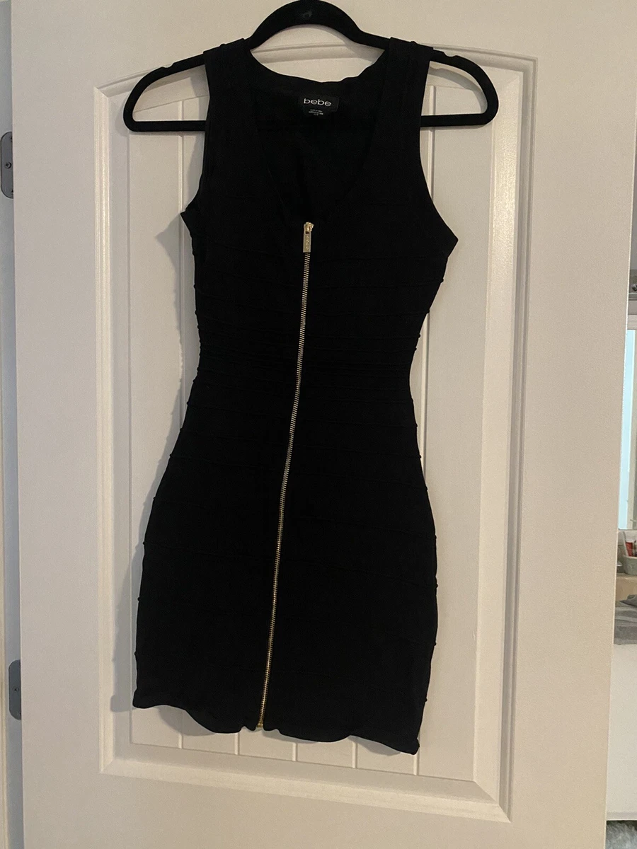 Bebe black top bandage dress