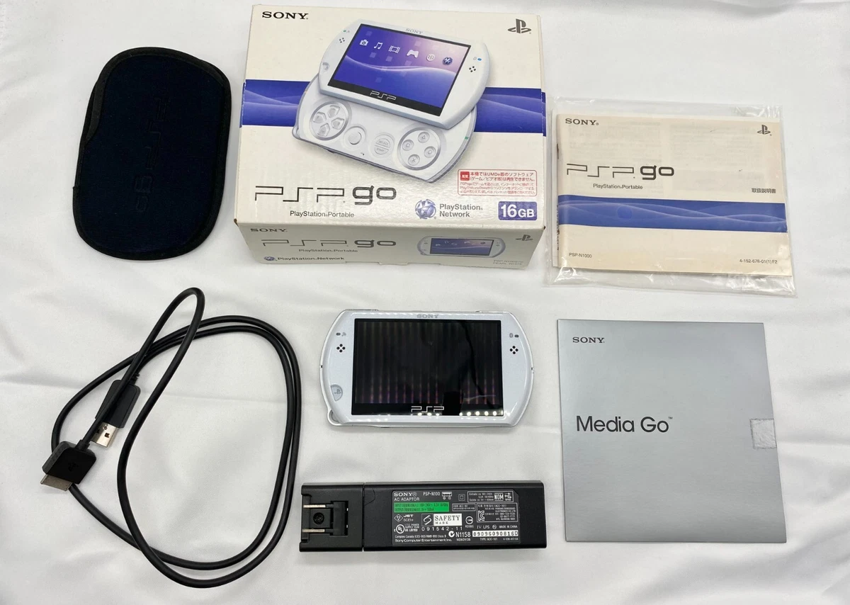 Sony PSP GO Pearl White PSP-N1000PW Playstation Portable BOX Exc