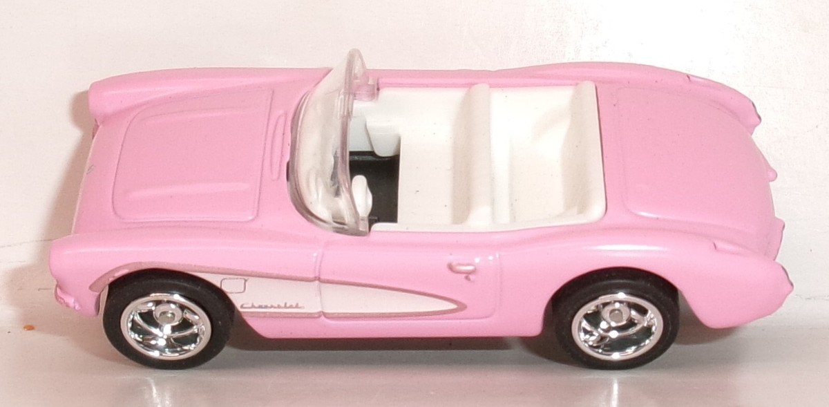 LOOSE 2023 HOT WHEELS 1:64 BARBIE PINK 1956 CORVETTE WHEEL SWAP