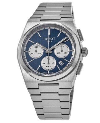 Tissot PRX Chronograph Blue Dial Automatic 100M Men's Watch T137.427.11.041.00