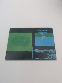 GOLF #41 Family Computer Card Menko Amada Famicom Konami Vintage 1985 Japan A5