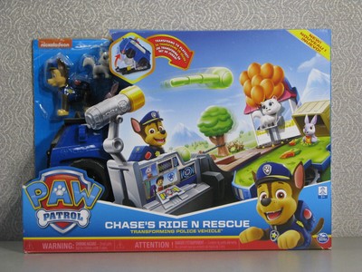 paw patrol chase's ride rescue transforming playset