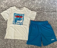 Fila Boy's Shirt and Shorts Activewear Set Size 10
