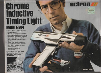 Actron L-204 Chrome Timing Light  Complete  Instruction Booklet & Warranty card