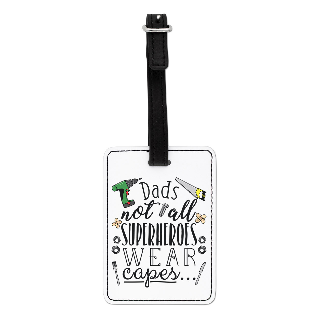 Papás No Todos Superhéroes Ropa Capas Visual Etiqueta de Equipaje Maleta Bolsa