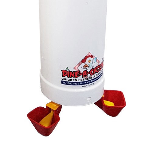 Chicken Feeder & Drinker Set + 2 Litre Drinker / Chook Waterer / Poultry Coop - Picture 9 of 10