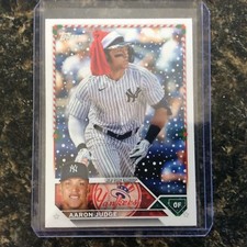 2023 Topps Holiday H1 Aaron Judge New York Yankees SP Santa Hat