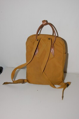 Fjallraven Kanken Unisex Mustard Laptop Backpack 13 display picture 2