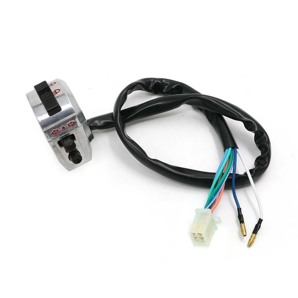 Left & Right 22mm 7/8" Universal Motorcycle Handle Bar Handlebar Switch Control - Image 3 of 4