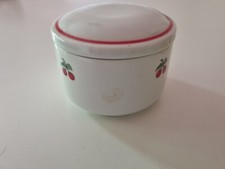 VECCHIA ZUCCHERIERA IN PORCELLANA CILIEGIE RICHARD GINORI VINTAGE.