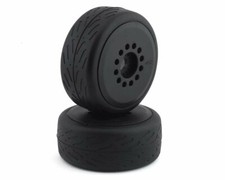 JConcepts Speed Fangs Tires, Platinum Compound, Belted, Pre-mounted, on Black 3