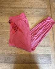 Victoria’s Secret Lady Pink Solid X-SMALL Ribbed High Waist Jogger Super Soft VS