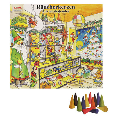 KNOX Adventskalender mit 24 Räucherkerzen Weihnachtskalender