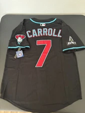 New Nike Corbin Carroll #7 Black Jersey! Ships Fast 🔥