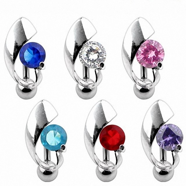 Piercing Navel Inverse Rhinestone eBay