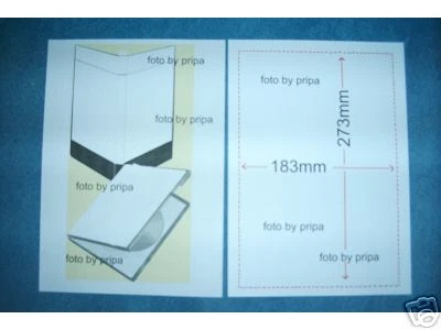 PRIPA 40 DVD Cover / Einleger zum Selberdrucken / 170g-Karton beidseitig auch für CD