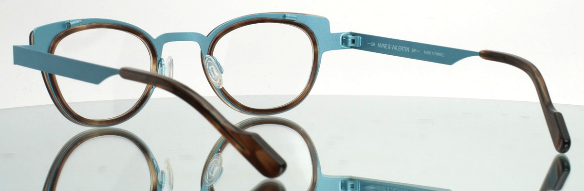 ANNE ET VALENTIN Feist U222 Torquoise Tortoise Womens Eyeglasses 