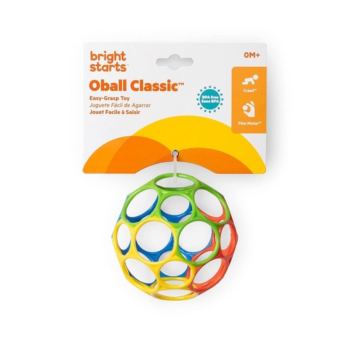 Oball Easy Grasp Classic Ball BPA-Free Infant Toy in Red, Yellow, Green, Blue... - Picture 7 of 8