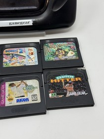 SEGA Game Gear Handheld System - Black + 6 GAMES Tested And Working