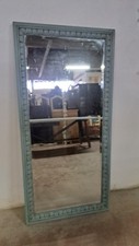 Specchio Molato Specchiera Cornice Legno Intagliato Laccato A Mano 150  X 73