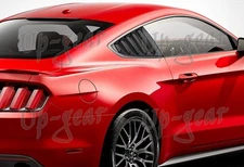 For 15 -20 Ford Mustang Side Window Louvers Quarter ABS Sunshade Cover Vent 2PCS