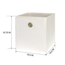?  Collapsible Fabric Cube Storage Bins (10.5...