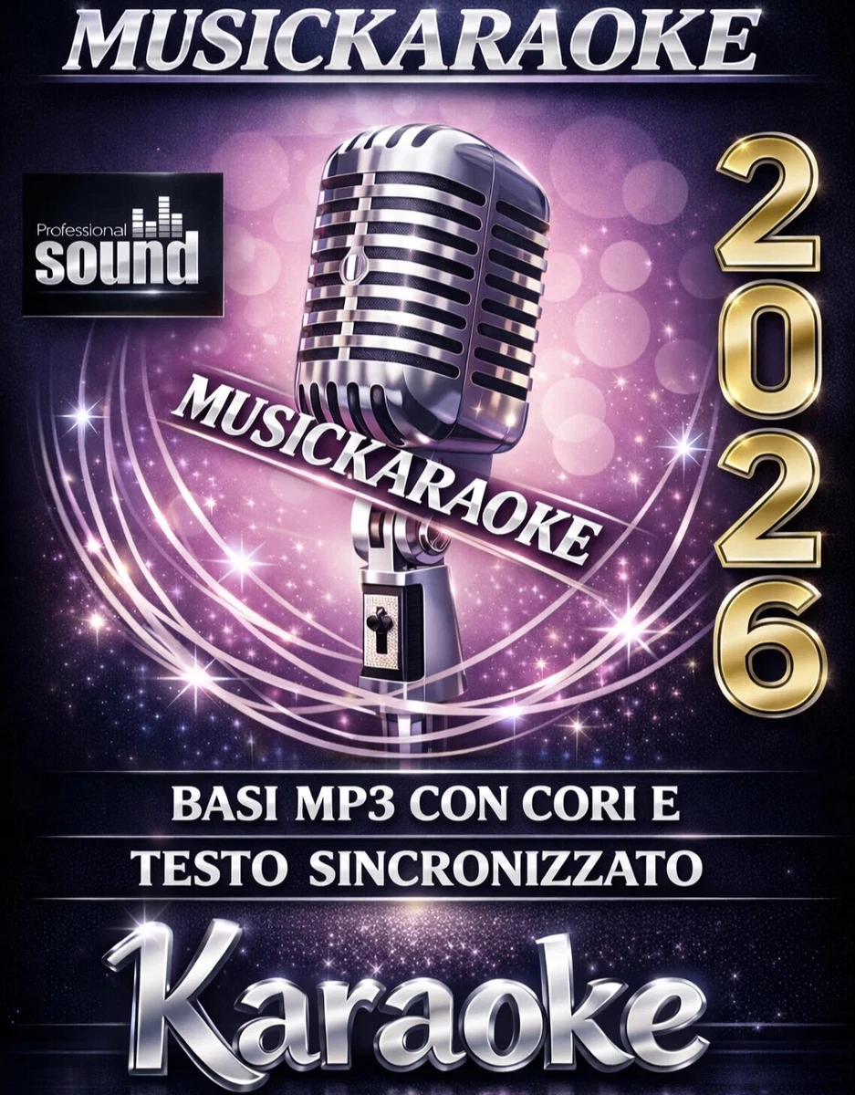 PENDRIVE 13.000 Basi KARAOKE SOLO ITALIANE MP3 CON TESTO
