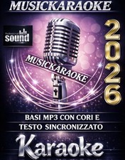 Karaoke PROFESSIONALE - 23.000 basi MP3 Raccolta COMPLETA Sanremo 2026 no mid