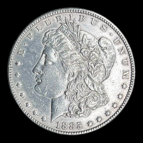 1885 Morgan Silver Dollar, XF+