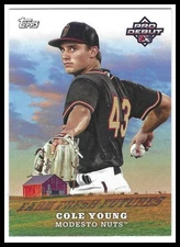 Cole Young 2023 Topps Pro Debut Farm Fresh Futures #FF16 Modesto Nuts