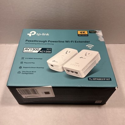 TP-Link Powerline WiFi Extender TL-WPA8631P KIT w/AV1300 Adapter&AC1200 Extender