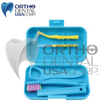 Orthodontic Dental Cleaning Kit Portable Oral Care Set with Travel toothbrush