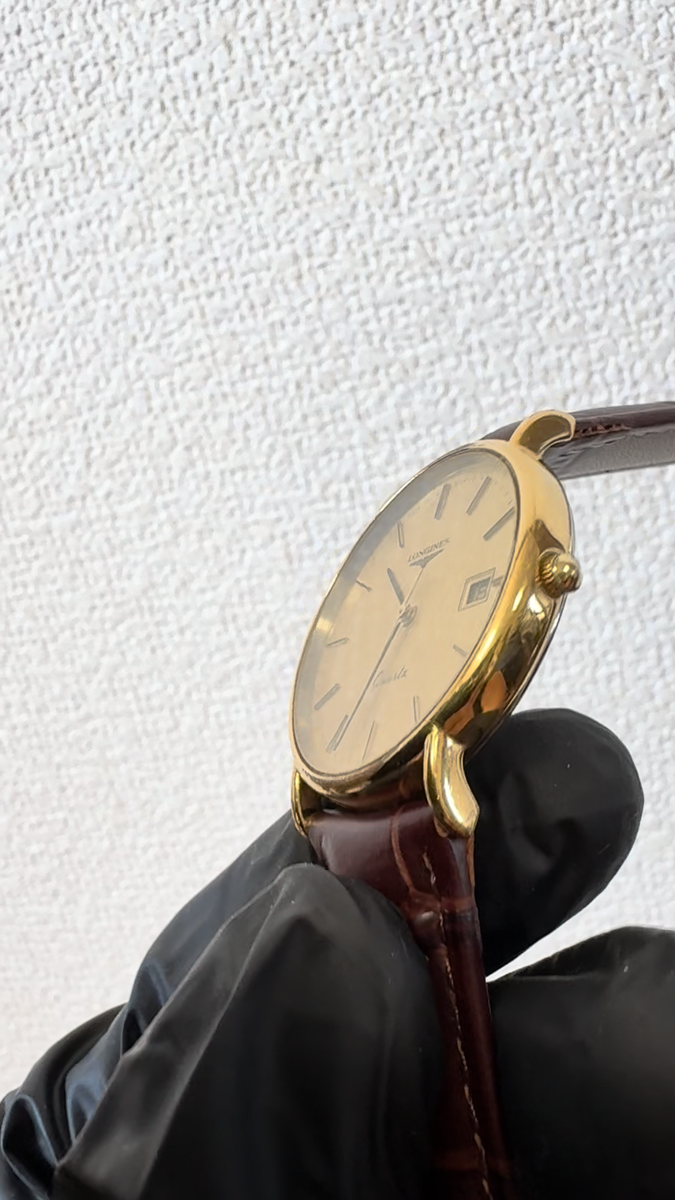▶️ Vintage [Exc+5] LONGINES Presence 156 6801 Gold Round Quartz