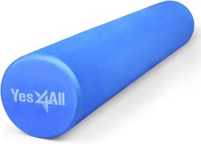 Yes4All 36" EVA Firm Foam Roller for Back Exercise, Yoga Pilates in Blue NEW