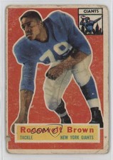 1956 Topps Rosey Brown #41 Rookie RC HOF 0z0n