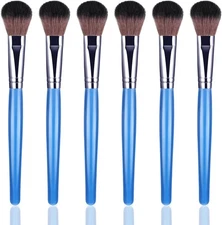 6 Pcs Mop Brush for Acrylic Painting, 1 Inch Oval Blending Brushes Acrylic Paint