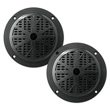 Pyle PLMR61B New Black Pair 6.5" 120 Watt Marine Boat Waterproof Speaker System