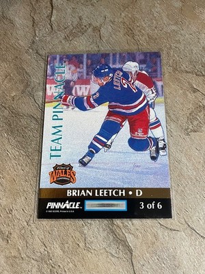 1992 Score Pinnacle - Brian Leetch, Paul Coffey Team Pinnacle Insert