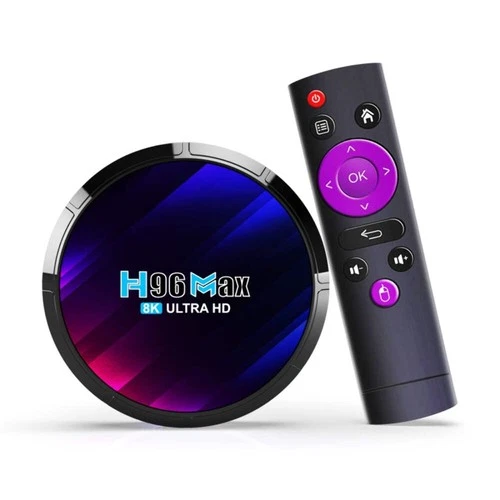 H96 Max 8K RK3528 4GB+64GB UK Plug Ultra HD Smart TV Box Android 13.0 Media Play