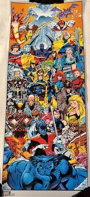 X-MEN UNIVERSE FOIL POSTER MARVEL COMICS JIM LEE SCOTT WILLIAMS