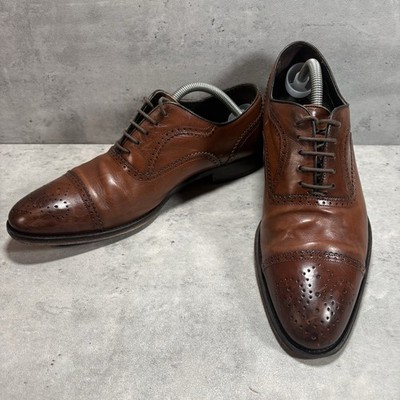 To Boot New York Adam Derrick Brown Cap Toe Oxford Dress Italy Shoes Men s 8.5