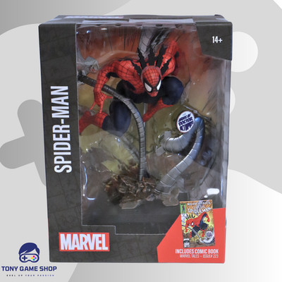 MCFARLANE TOYS CLASSIC SPIDER-MAN MARVEL TALES ISSUE #223 DOC OC STATUE MIT COMIC!