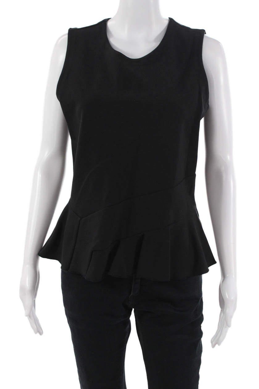 J Crew Women Black Sleeveless Round Neck Tank Size MFree Shipping in US $100+ Orders | $6.95 Orders Below